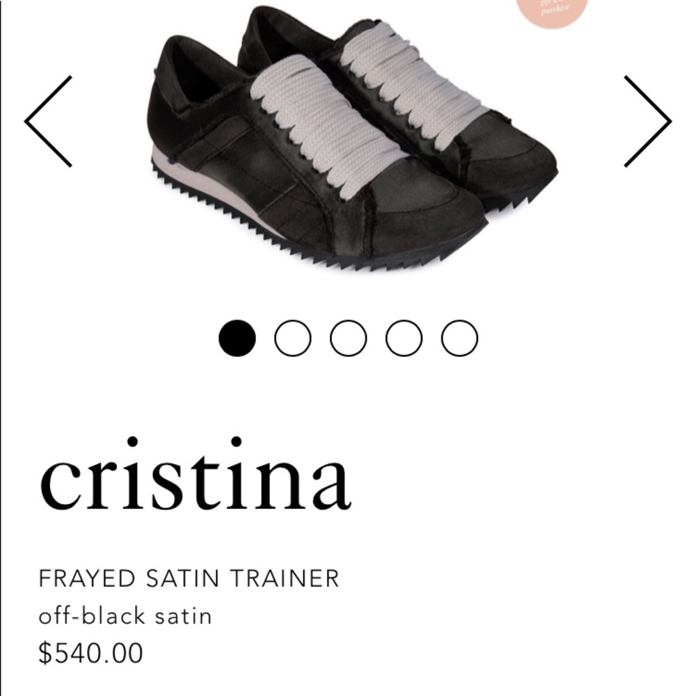 NWB Sold out Pedro Garcia Satin Cristina sneakers